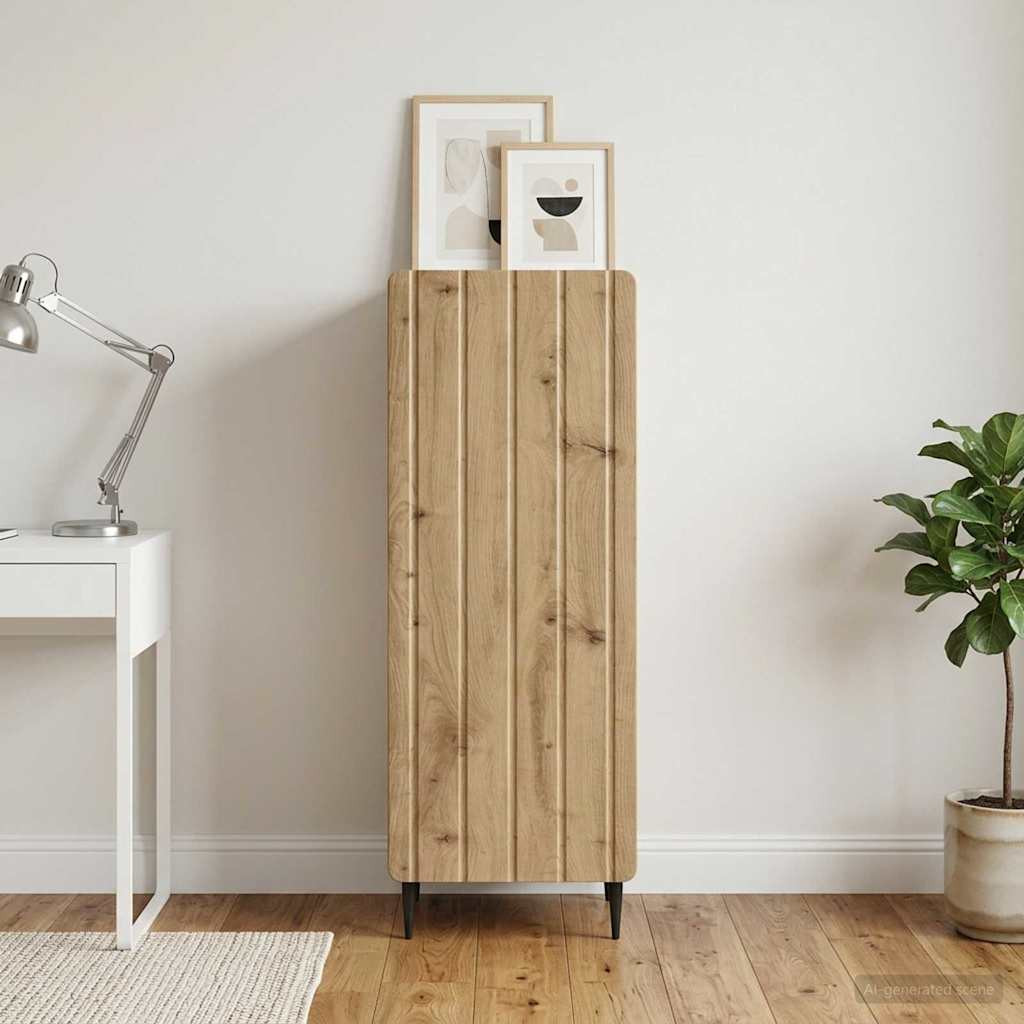 vidaXL Sideboard Artisan-Eiche 34,5 x 33 x 92 cm Holzwerkstoff