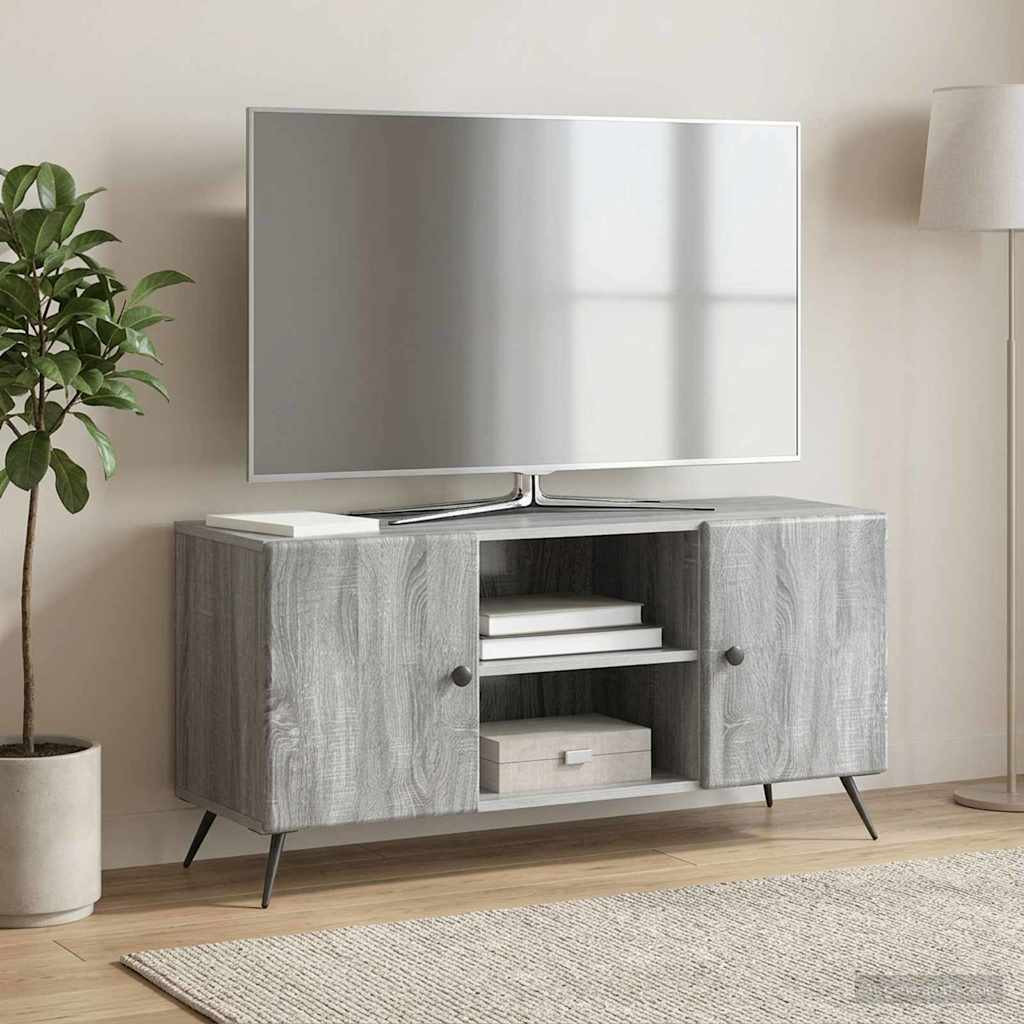 vidaXL TV-Schränk Graues Sonoma 102 x 34,5 x 50 cm Holzwerkstoff
