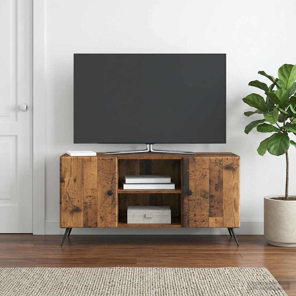 vidaXL TV-Schränk Altholz 102 x 34,5 x 50 cm Holzwerkstoff
