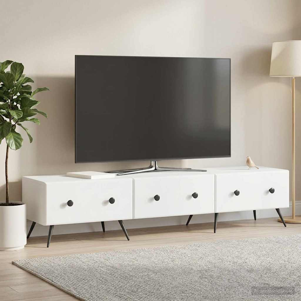 vidaXL TV-Schränk mit Schubladen Weiß 147 x 34,5 x 30 cm Holzwerkstoff