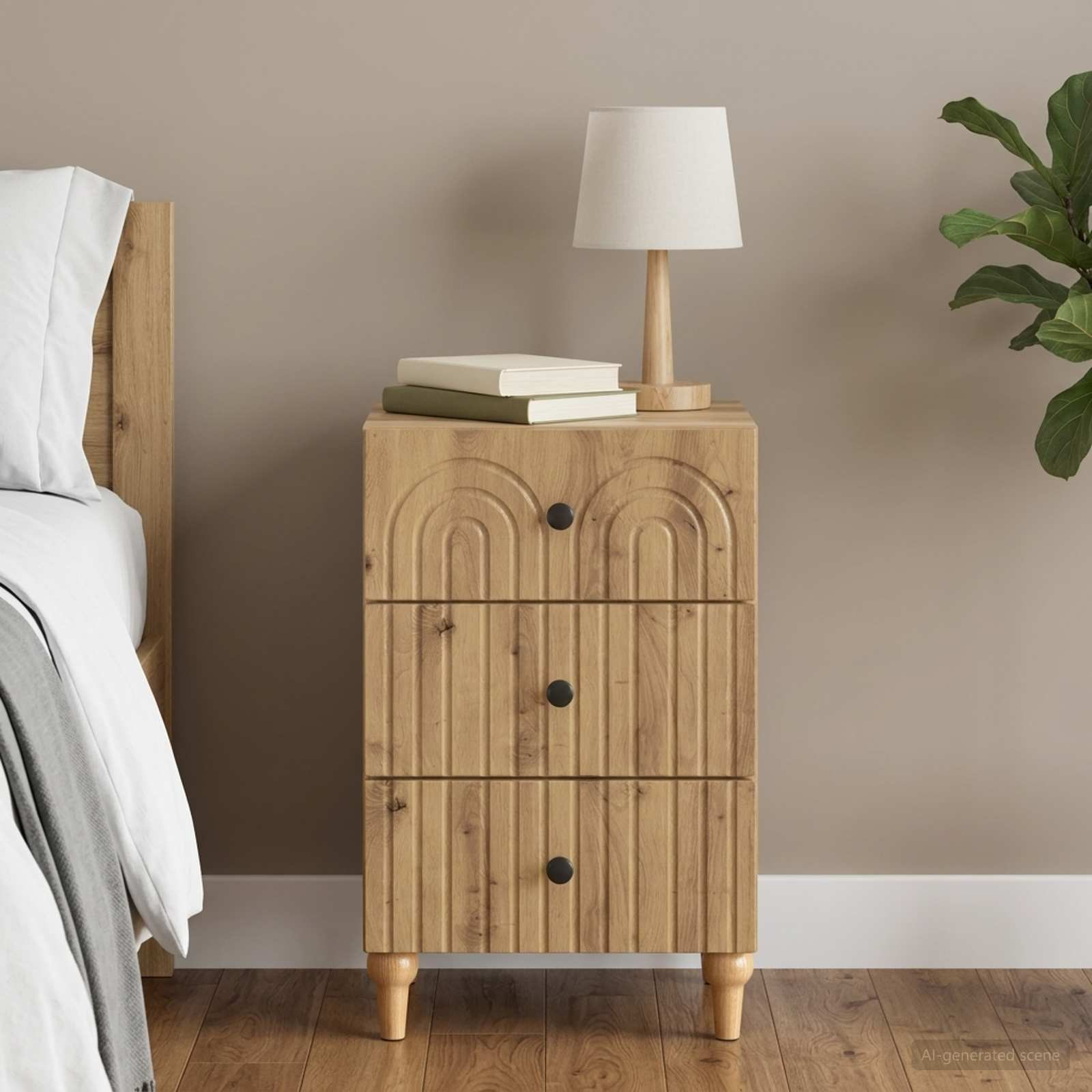 vidaXL Nachttisch Artisan-Eiche 43x 41 x 66,5 cm Holzwerkstoff