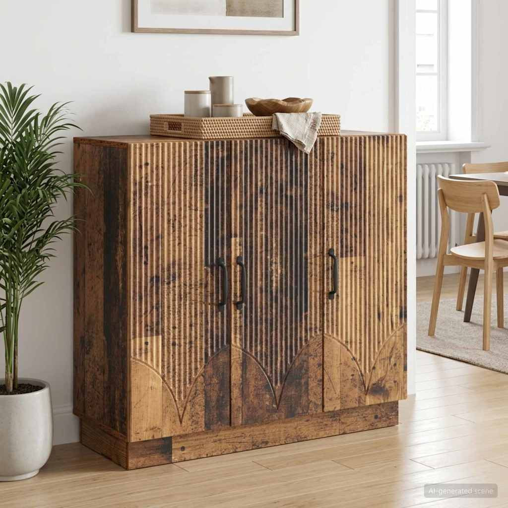 vidaXL Sideboard Altholz 89 x 34,5 x 77 cm Holzwerkstoff