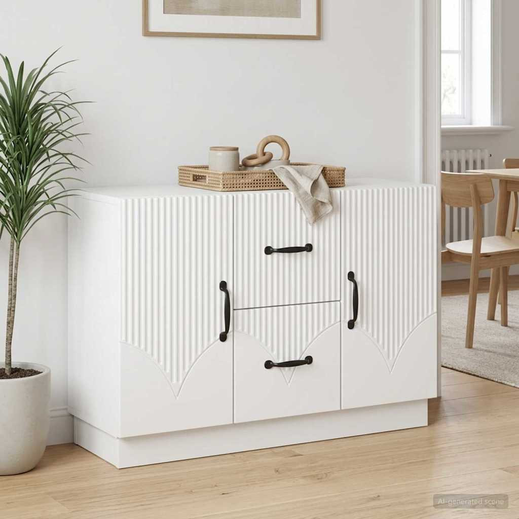vidaXL Sideboard Weiß 89 x 34,5 x 57 cm Holzwerkstoff