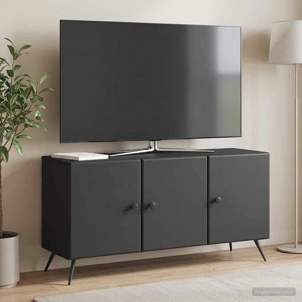 vidaXL TV-Schränk Schwarz 99 x 34,5 x 50 cm Holzwerkstoff