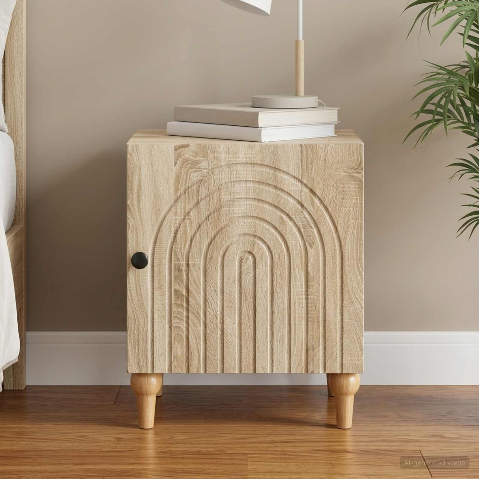 vidaXL Nachttisch Sonoma-Eiche 43 x 34,5 x 50 cm Holzwerkstoff