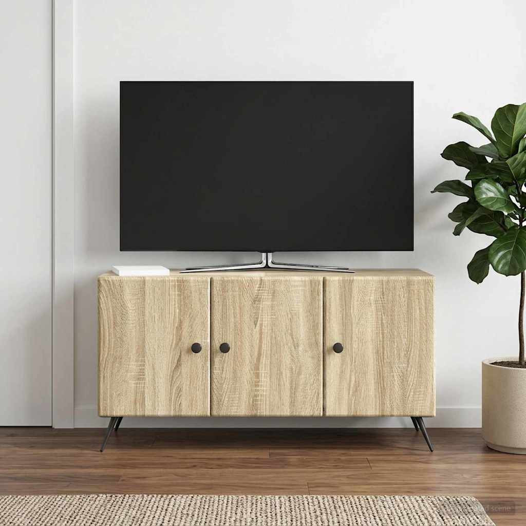 vidaXL TV-Schränk Sonoma-Eiche 99 x 34,5 x 50 cm Holzwerkstoff