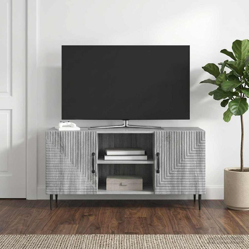 vidaXL TV-Schränk Graues Sonoma 102 x 34,5 x 50 cm Holzwerkstoff