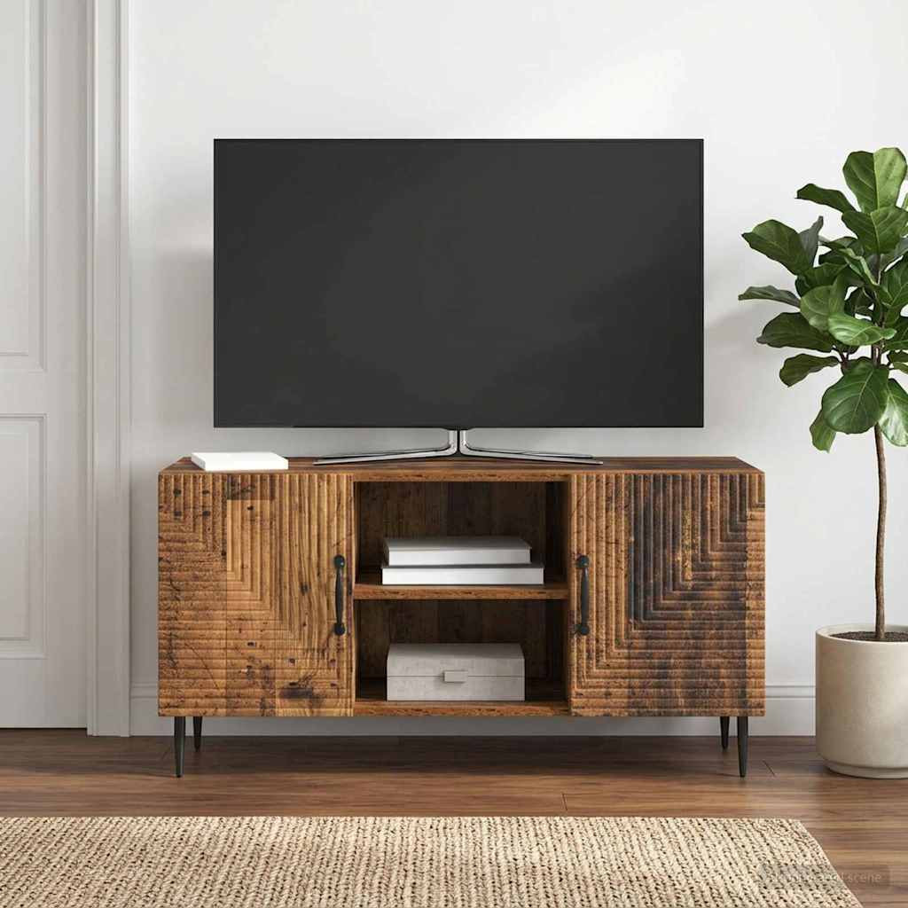 vidaXL TV-Schränk Altholz 102 x 34,5 x 50 cm Holzwerkstoff