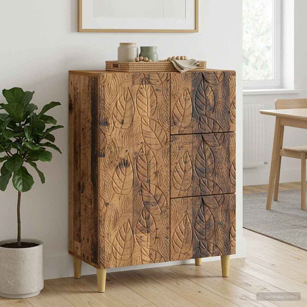 vidaXL Sideboard Altholz 66 x 34,5 x 90 cm Holzwerkstoff