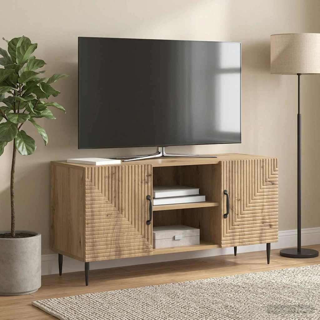 vidaXL TV-Schränk 102 x 34,5 x 50 cm Artisan-Eiche Holzwerkstoff