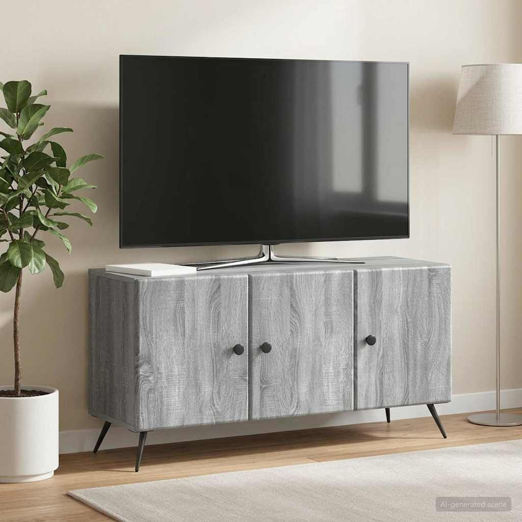 vidaXL TV-Schränk Graues Sonoma 99 x 34,5 x 50 cm Holzwerkstoff