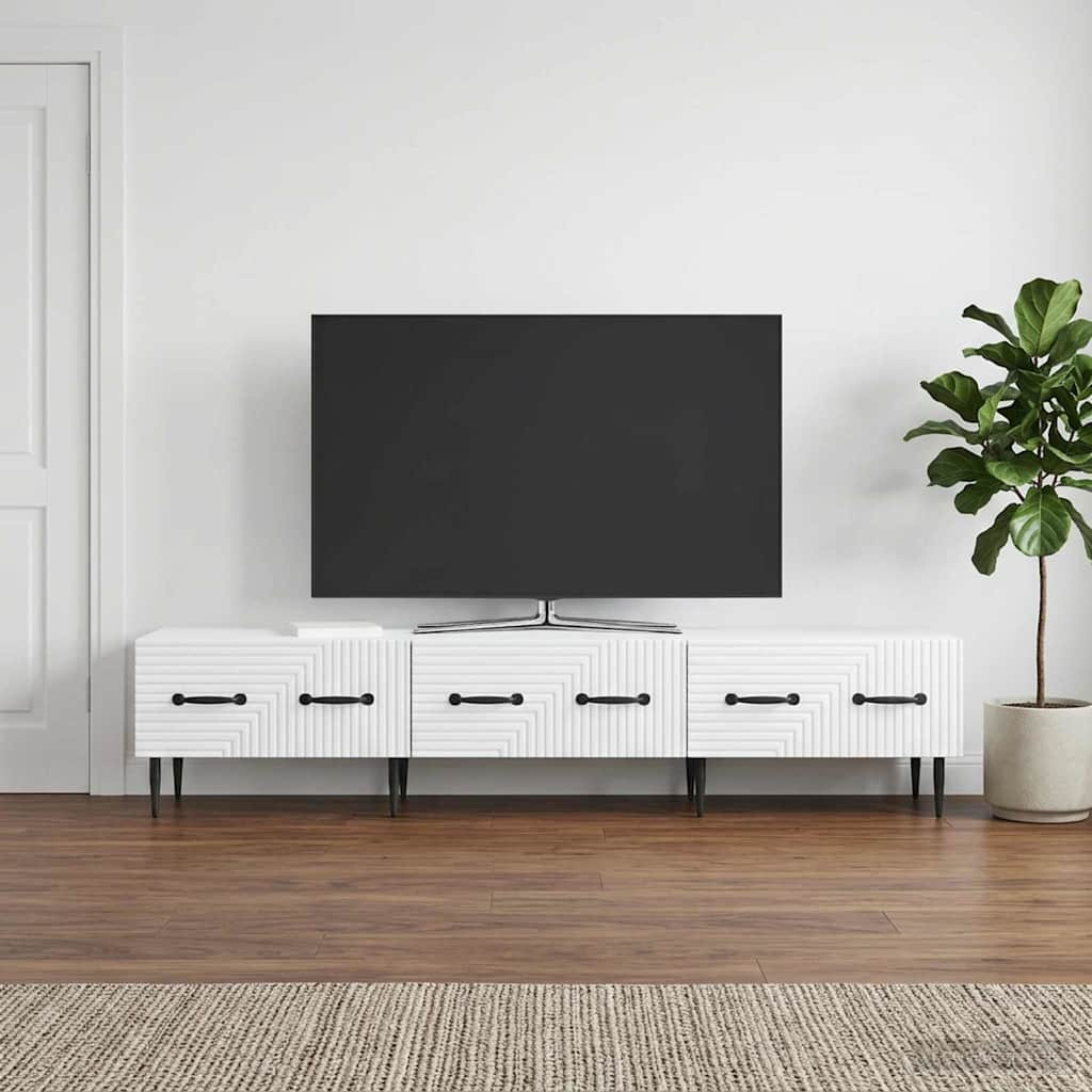 vidaXL TV-Schränk mit Schubladen Weiß 147 x 34,5 x 30 cm Holzwerkstoff