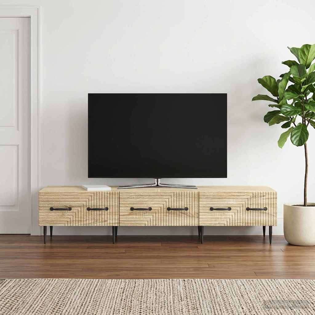 vidaXL TV-Schränk Sonoma-Eiche 147 x 34,5 x 30 cm Holzwerkstoff