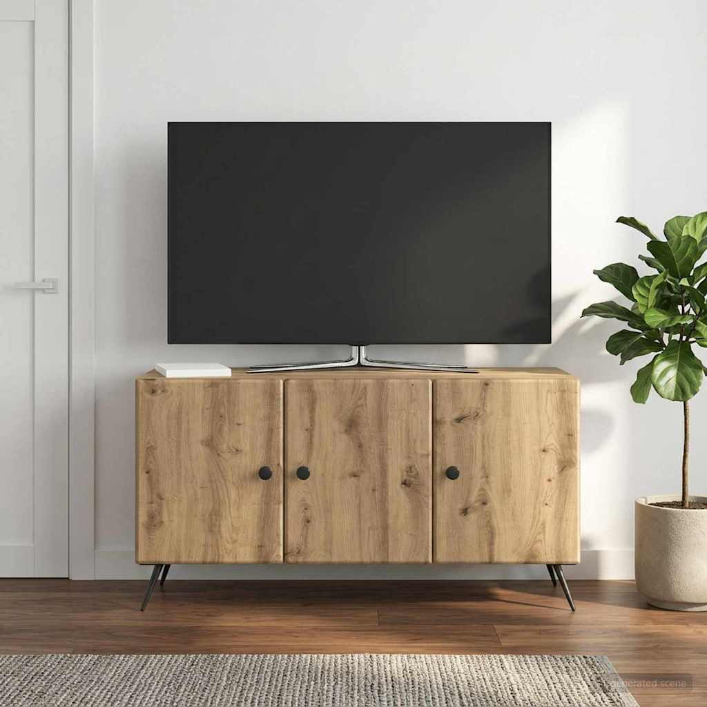 vidaXL TV-Schränk 99 x 34,5 x 50 cm Artisan-Eiche Holzwerkstoff