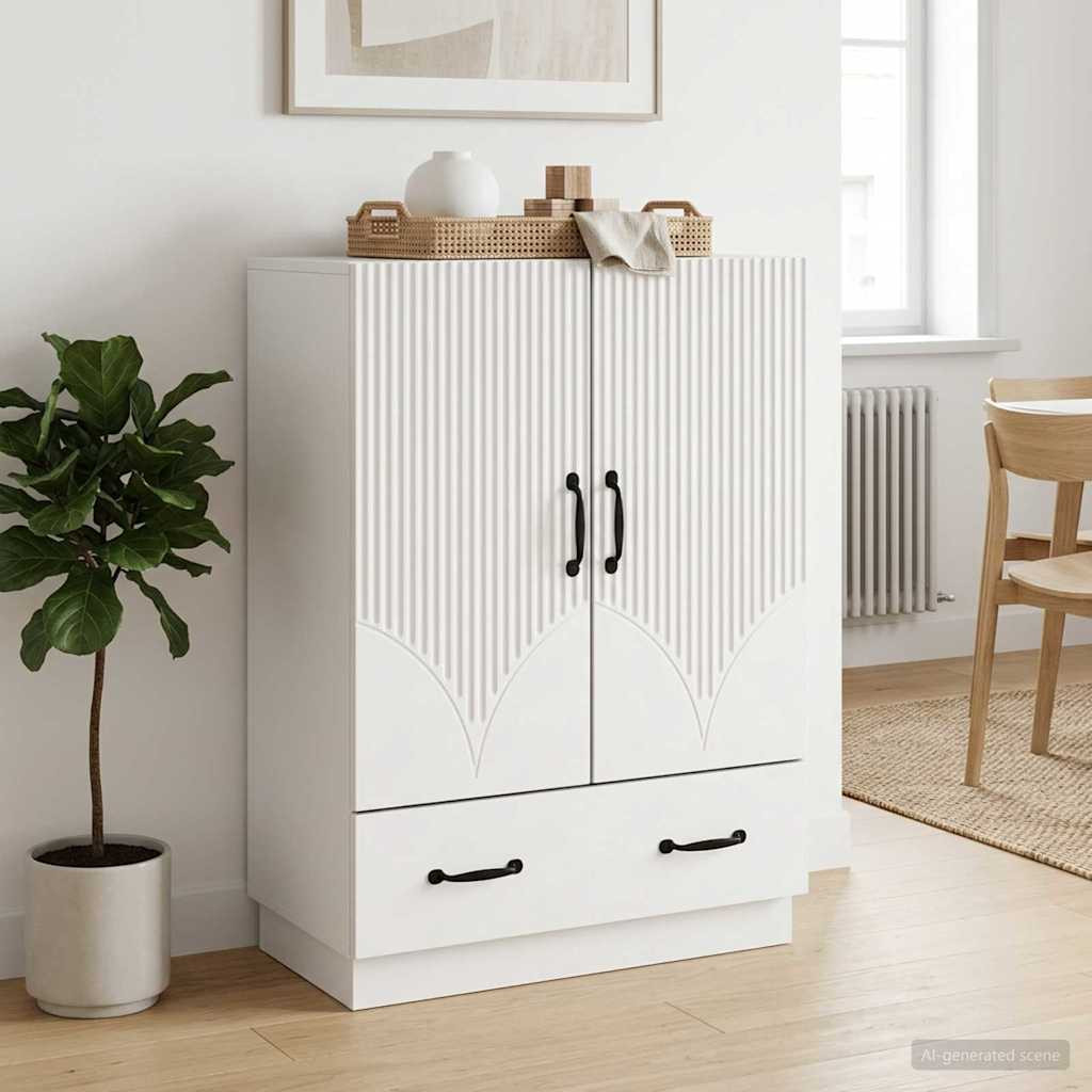 vidaXL Sideboard Weiß 66 x 34,5 x 92 cm Holzwerkstoff