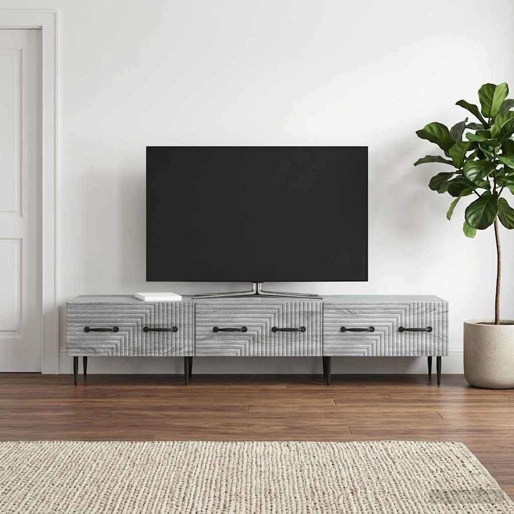 vidaXL TV-Schränk Graues Sonoma 147 x 34,5 x 30 cm Holzwerkstoff