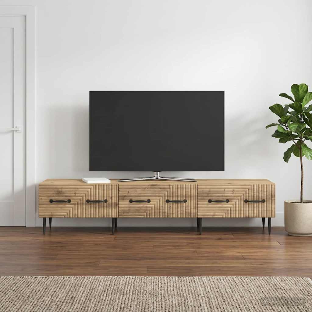 vidaXL TV-Schränk 147 x 34,5 x 30 cm Artisan-Eiche Holzwerkstoff