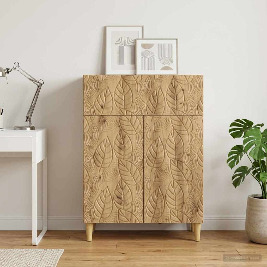 vidaXL Sideboard Artisan-Eiche 66 x 34,5 x 90 cm Holzwerkstoff