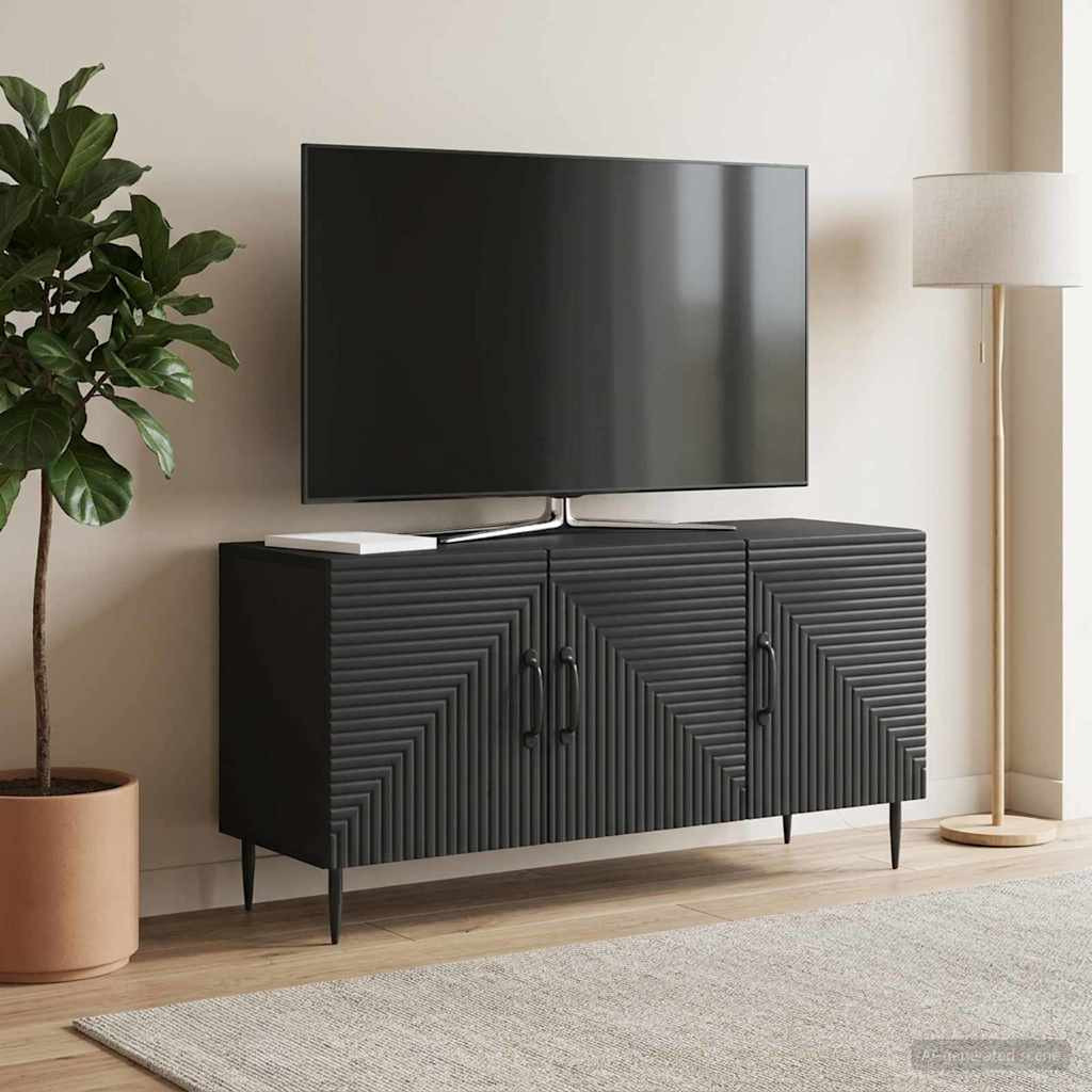 vidaXL TV-Schränk Schwarz 99 x 34,5 x 50 cm Holzwerkstoff
