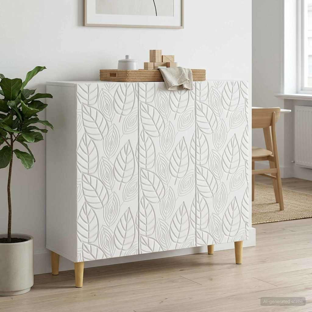 vidaXL Sideboard Weiß 89 x 34,5 x 80 cm Holzwerkstoff