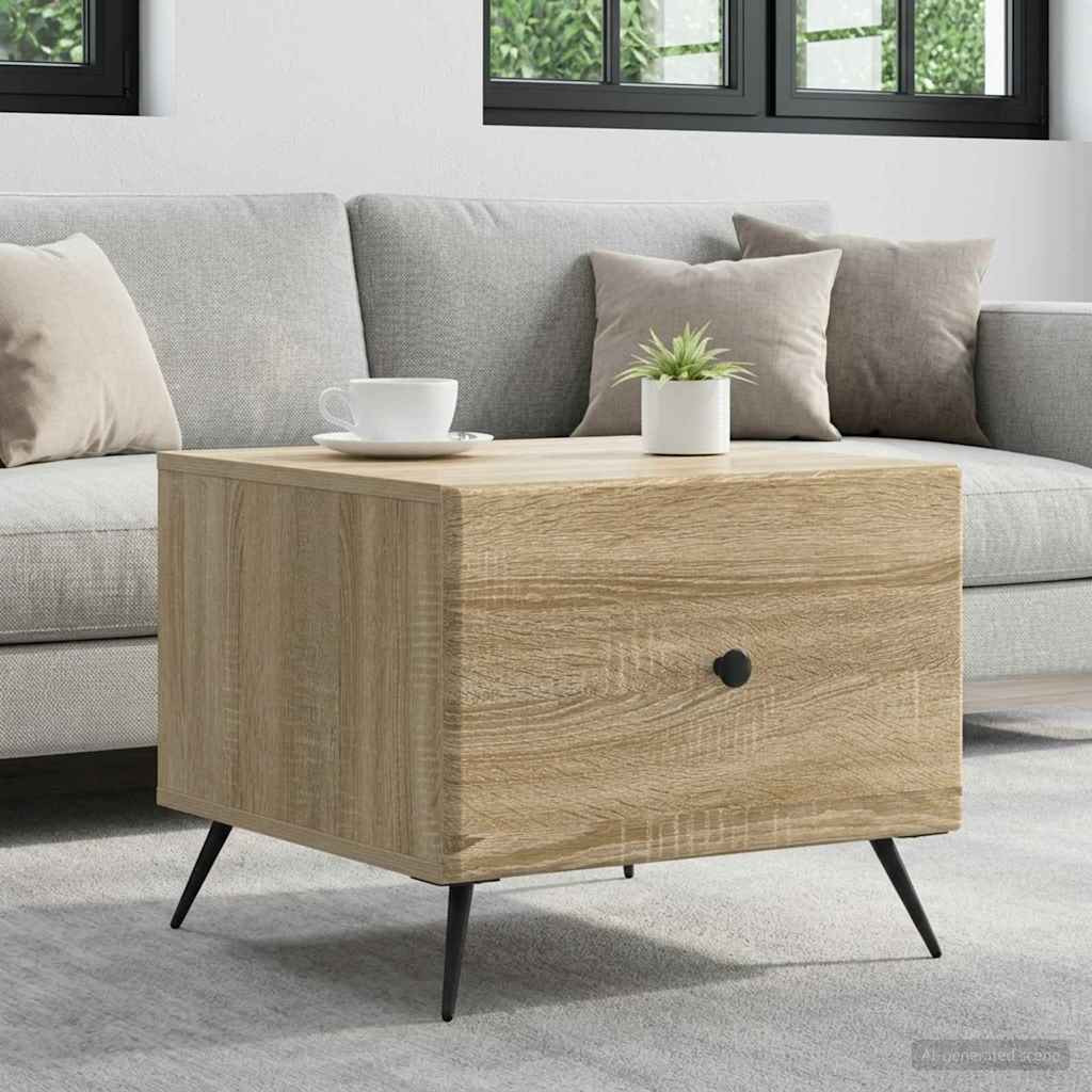 vidaXL Couchtisch Sonoma-Eiche 49 x 50 x 40 cm Holzwerkstoff