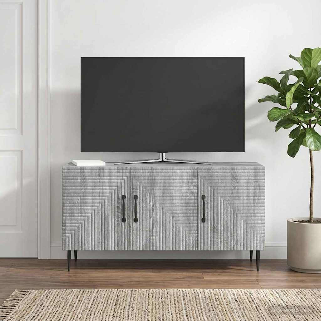 vidaXL TV-Schränk Graues Sonoma 99 x 34,5 x 50 cm Holzwerkstoff