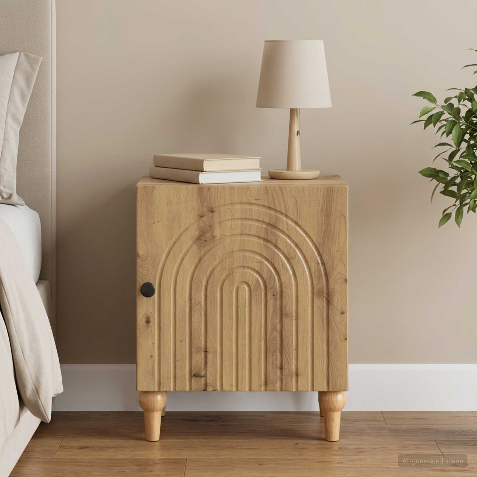 vidaXL Nachttisch Artisan-Eiche 43 x 34,5 x 50 cm Holzwerkstoff