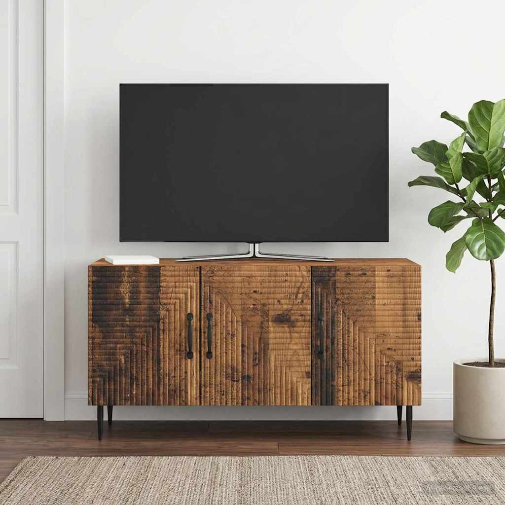 vidaXL TV-Schränk Altholz 99 x 34,5 x 50 cm Holzwerkstoff