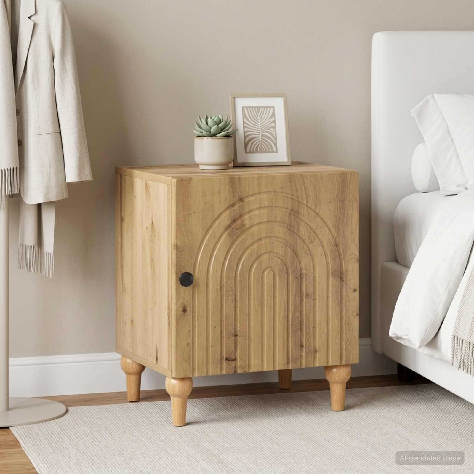 vidaXL Nachttisch 2 Stk. Artisan-Eiche 43 x 34,5 x 50 cm Holzwerkstoff
