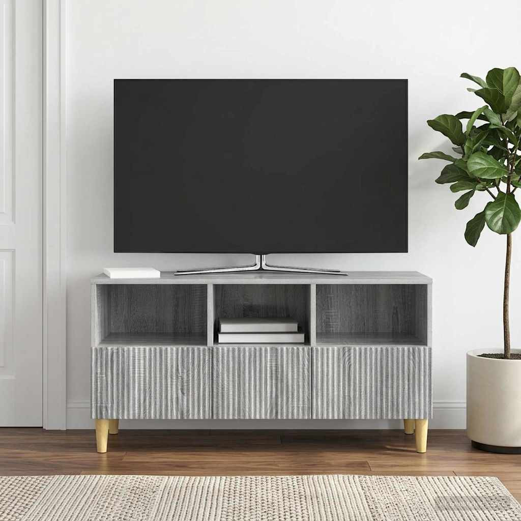 vidaXL TV-Schränk Graues Sonoma 102 x 34,5 x 50 cm Holzwerkstoff