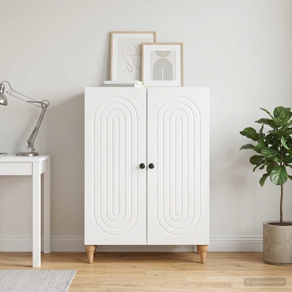 vidaXL Sideboard Weiß 66 x 34,5 x 90 cm Holzwerkstoff