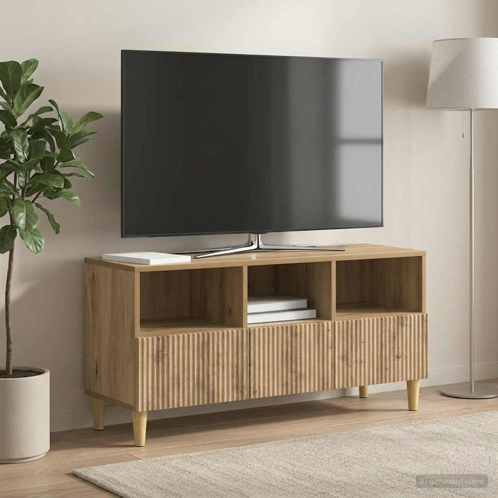 vidaXL TV-Schränk 102 x 34,5 x 50 cm Artisan-Eiche Holzwerkstoff