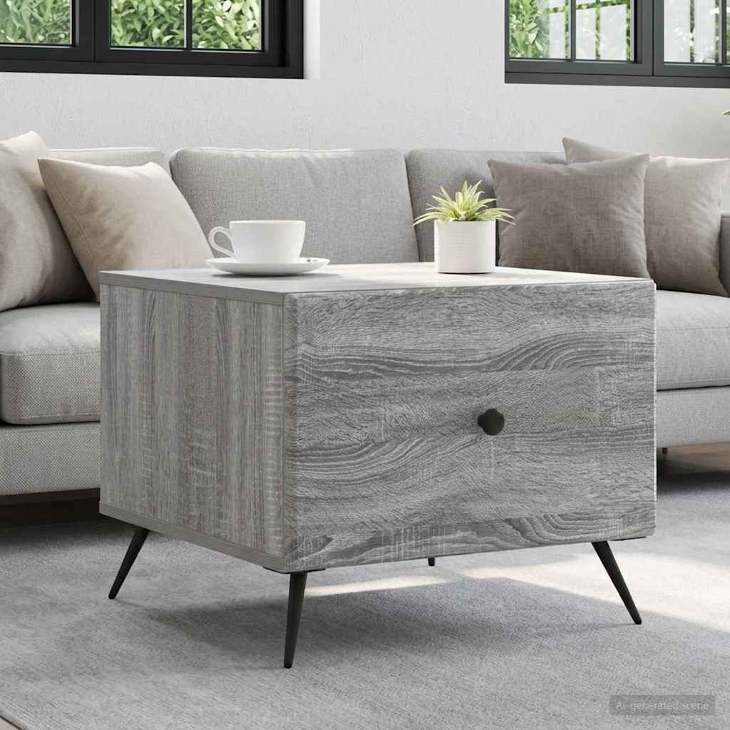vidaXL Couchtisch Graues Sonoma 49 x 50 x 40 cm Holzwerkstoff