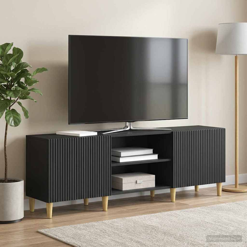 vidaXL TV-Schränk Schwarz 150 x 31 x 50 cm Holzwerkstoff