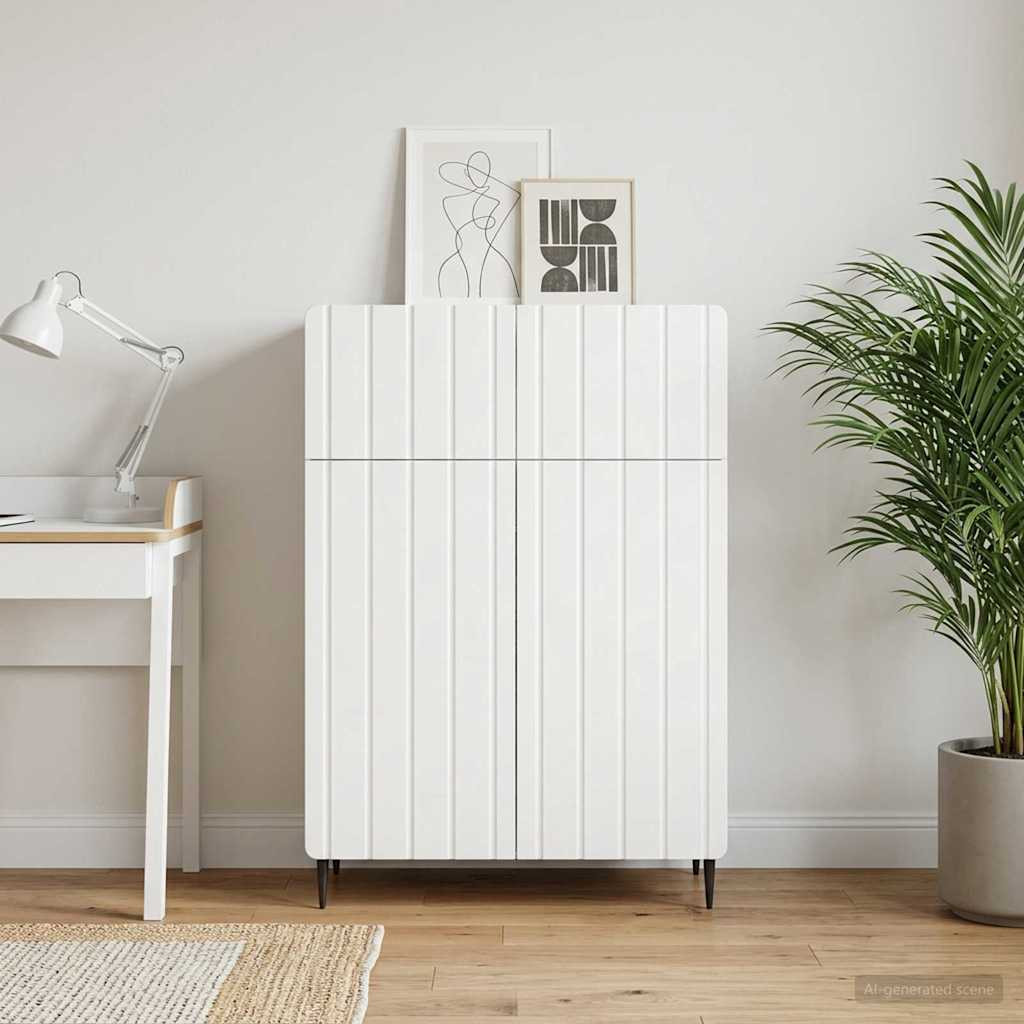 vidaXL Sideboard Weiß 66 x 34,5 x 92 cm Holzwerkstoff