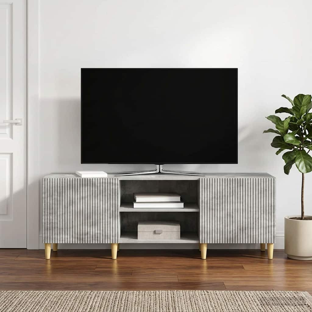 vidaXL TV-Schränk Betongrau 150 x 31 x 50 cm Holzwerkstoff