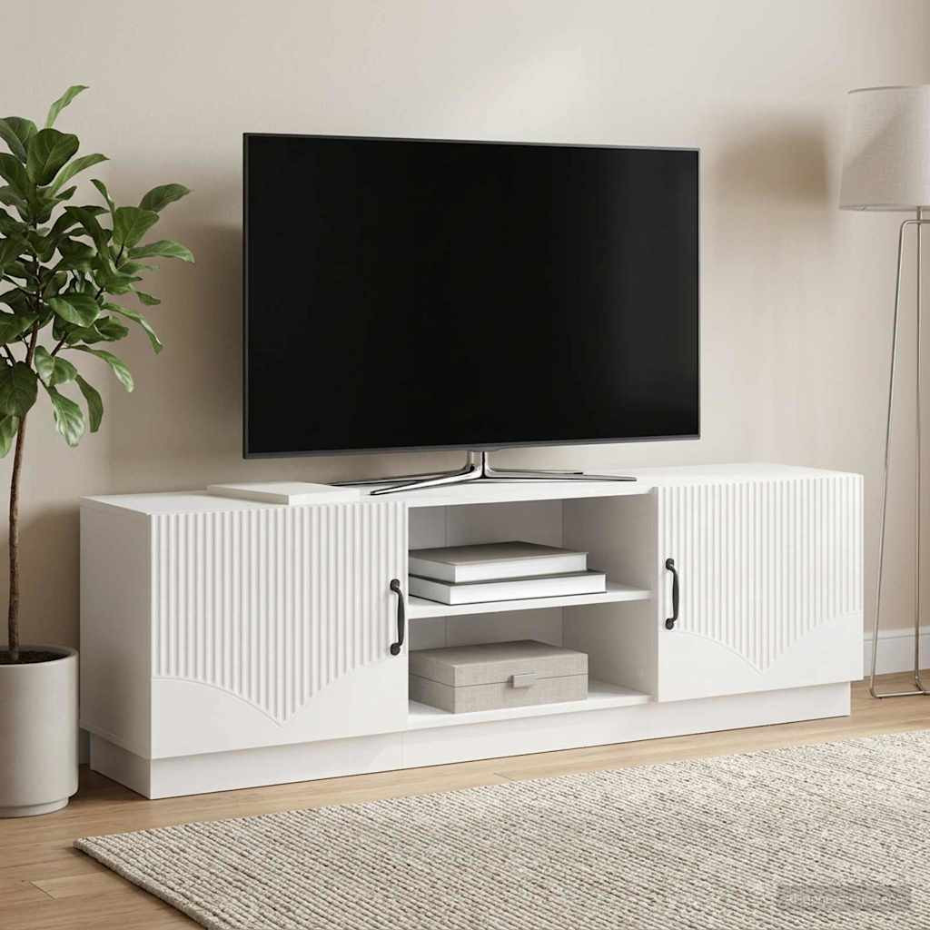 vidaXL TV-Schränk Hochglanz Weiß 150 x 31 x 47 cm Holzwerkstoff