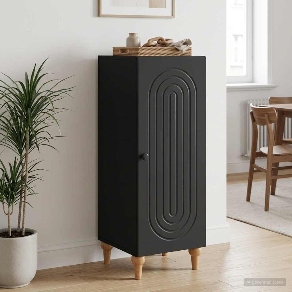 vidaXL Sideboard Schwarz 33 x 34,5 x 90 cm Holzwerkstoff