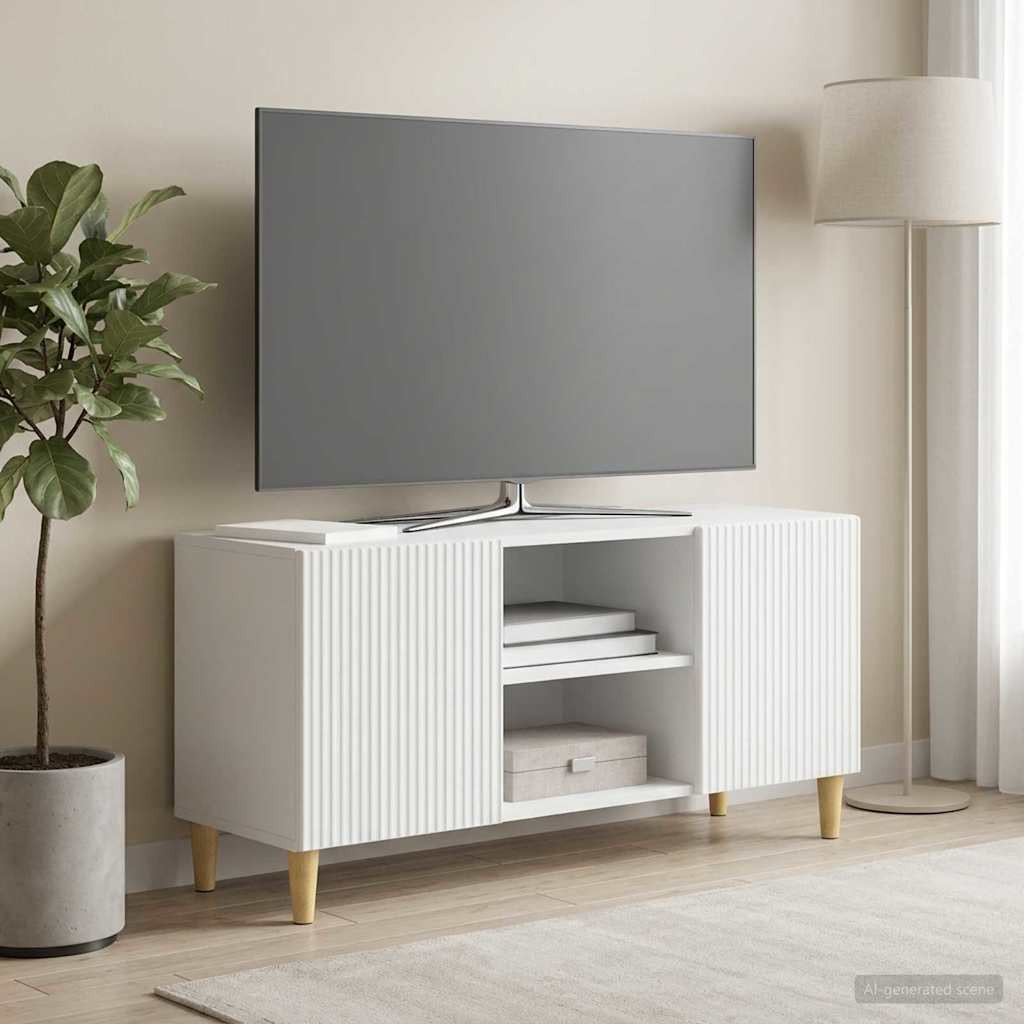 vidaXL TV-Schränk Weiß 102 x 34,5 x 50 cm Holzwerkstoff