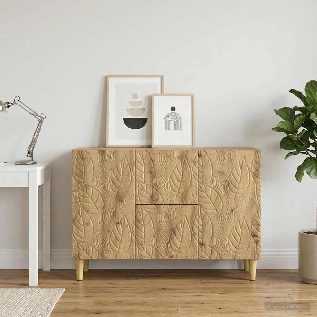 vidaXL Sideboard Artisan-Eiche 89 x 34,5 x 60 cm Holzwerkstoff