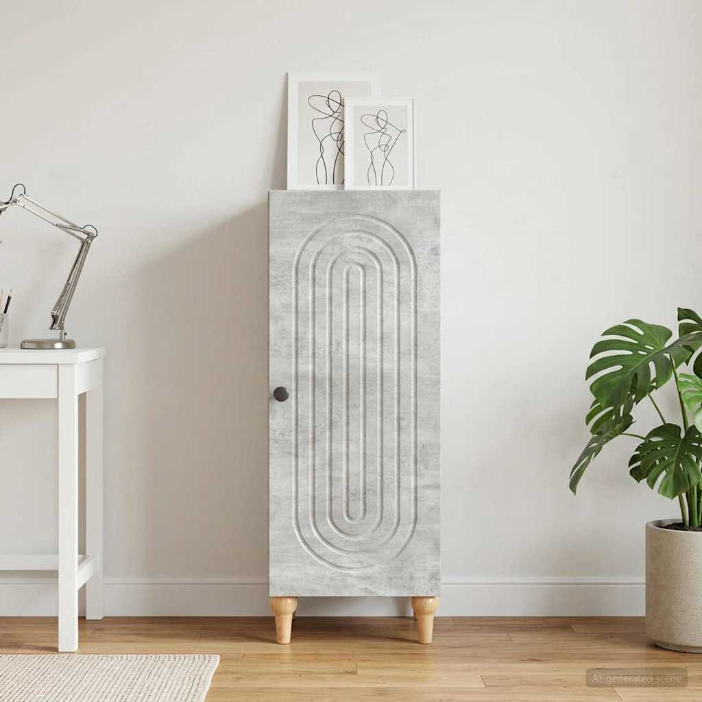vidaXL Sideboard Betongrau 33 x 34,5 x 90 cm Holzwerkstoff