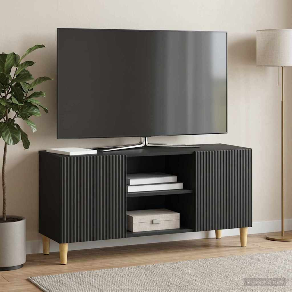 vidaXL TV-Schränk Schwarz 102 x 34,5 x 50 cm Holzwerkstoff