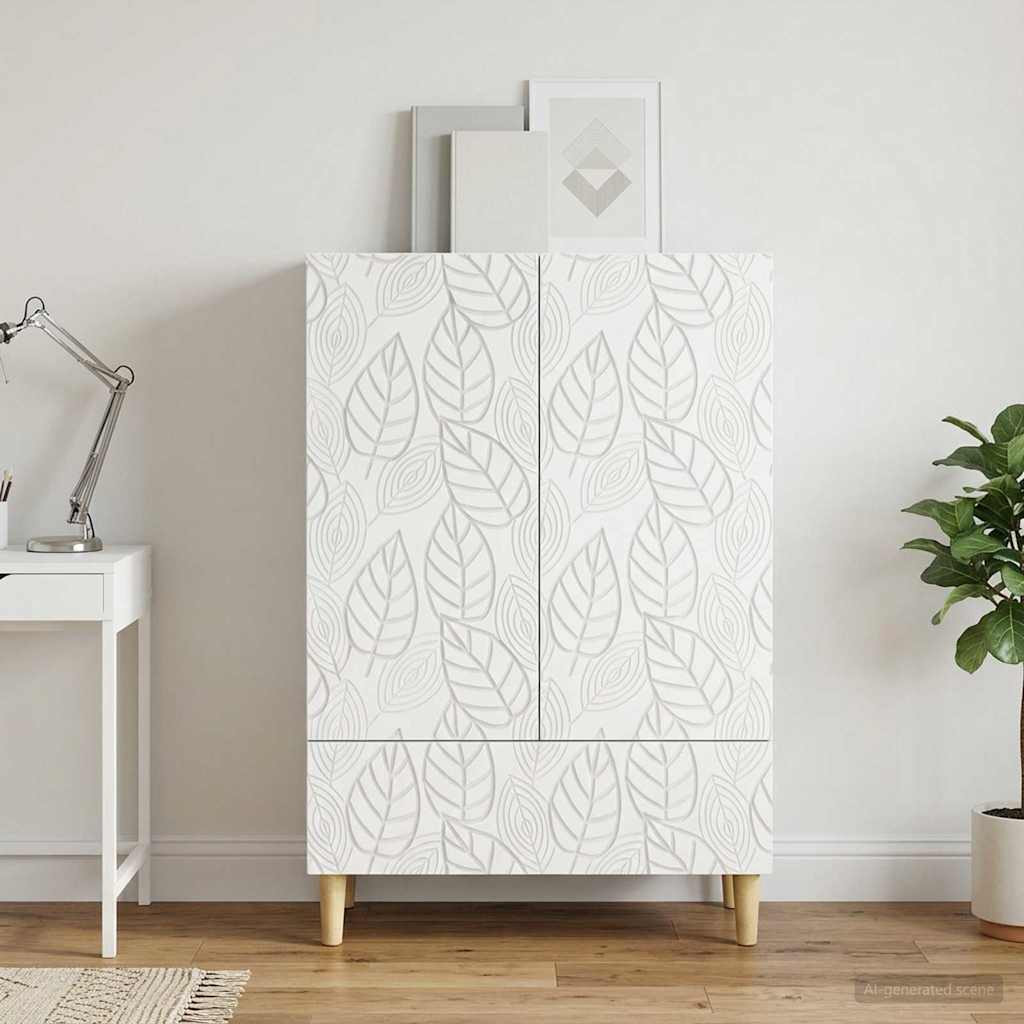 vidaXL Sideboard Weiß 66 x 34,5 x 95 cm Holzwerkstoff