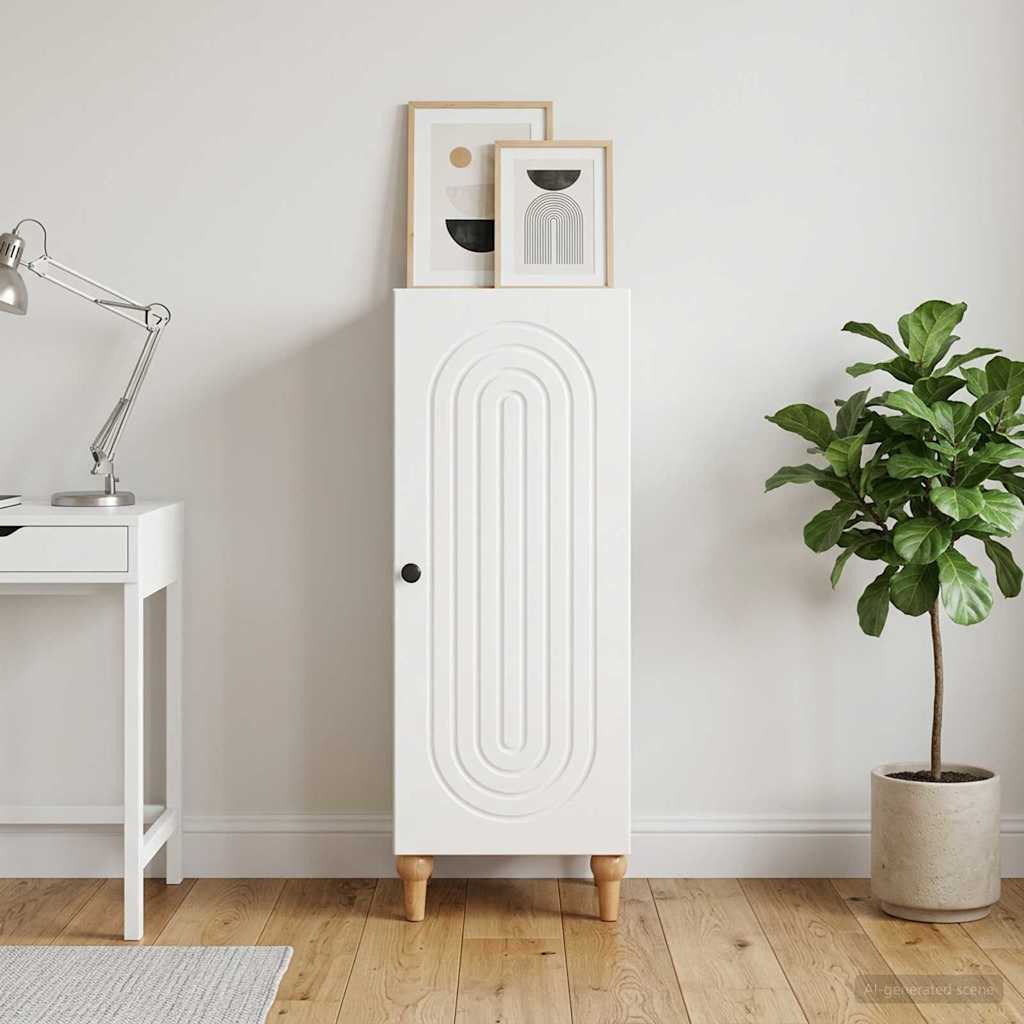 vidaXL Sideboard Hochglanz Weiß 33 x 34,5 x 90 cm Holzwerkstoff
