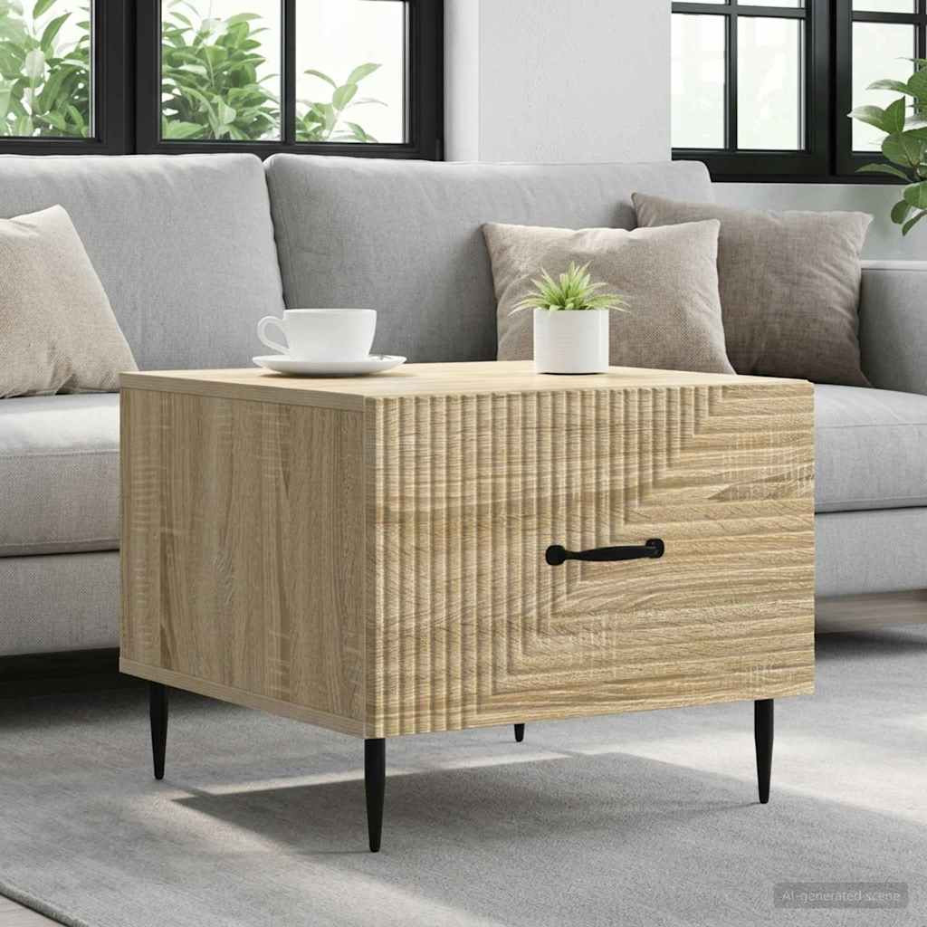 vidaXL Couchtisch Sonoma-Eiche 49 x 50 x 40 cm Holzwerkstoff
