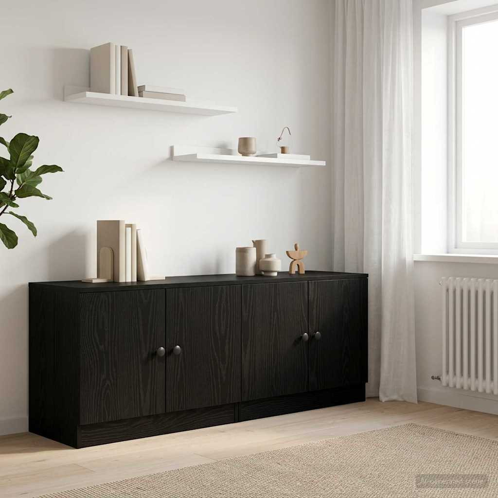 vidaXL Stauraum-Schranks für Hochbett 2 Stk. Schwarze Eiche