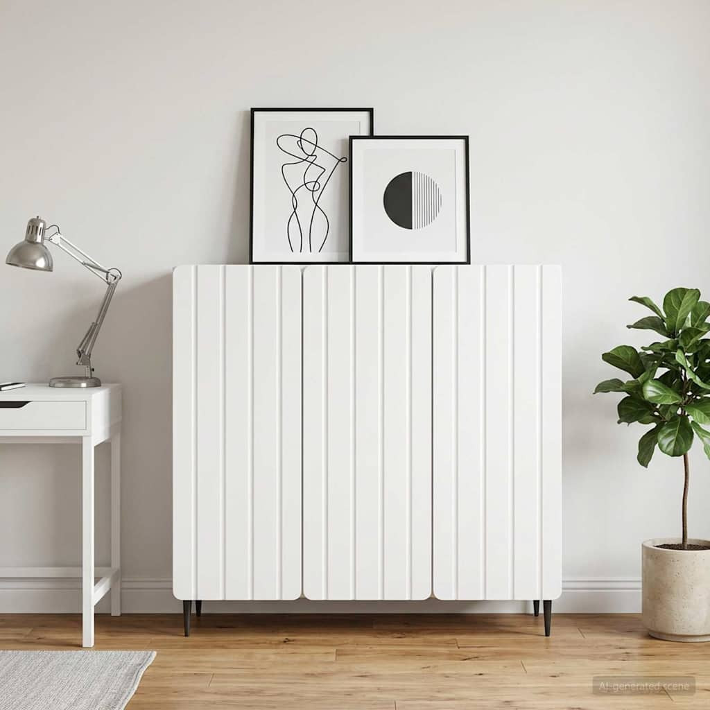 vidaXL Sideboard Weiß 89 x 34,5 x 82 cm Holzwerkstoff