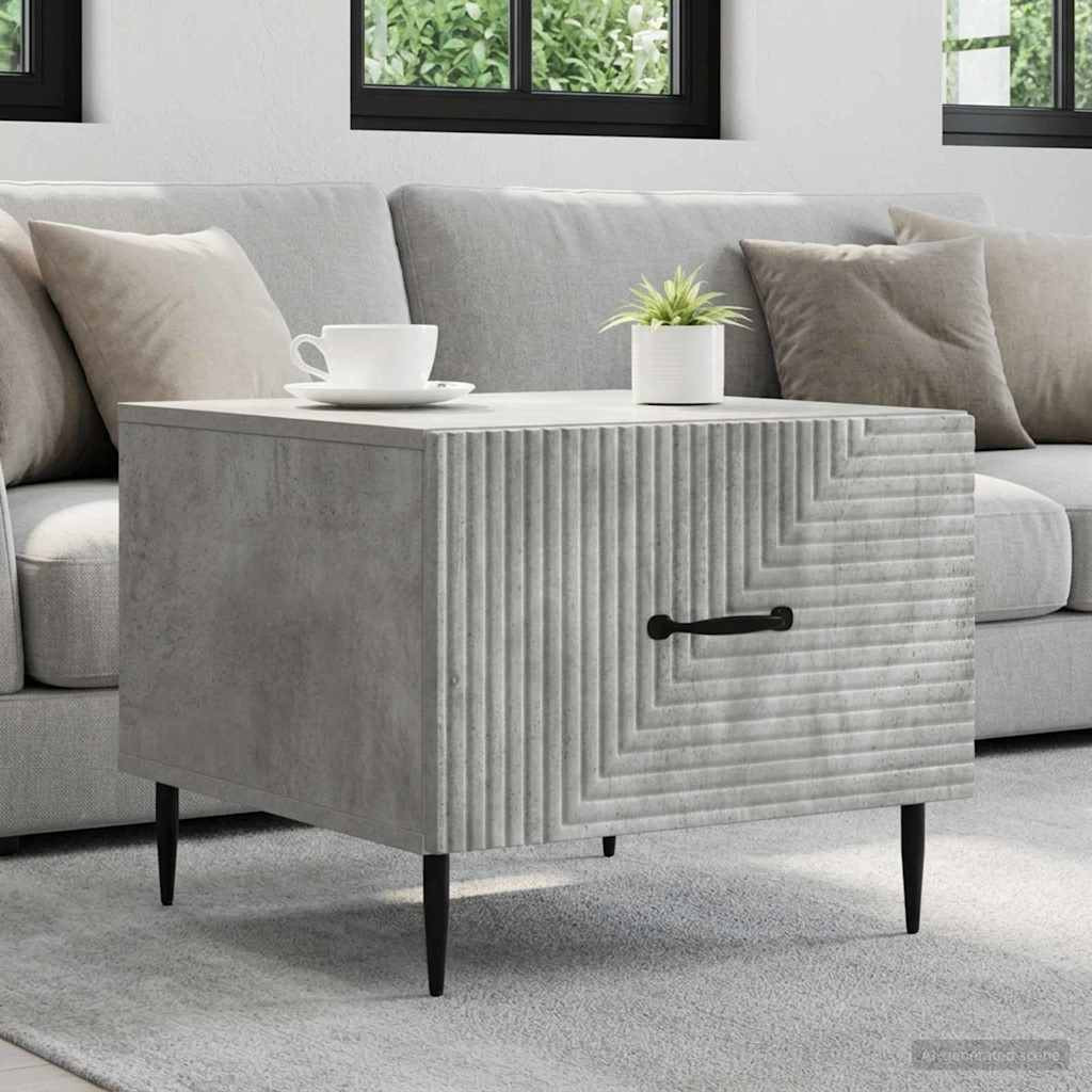 vidaXL Couchtisch Betongrau 49 x 50 x 40 cm Holzwerkstoff