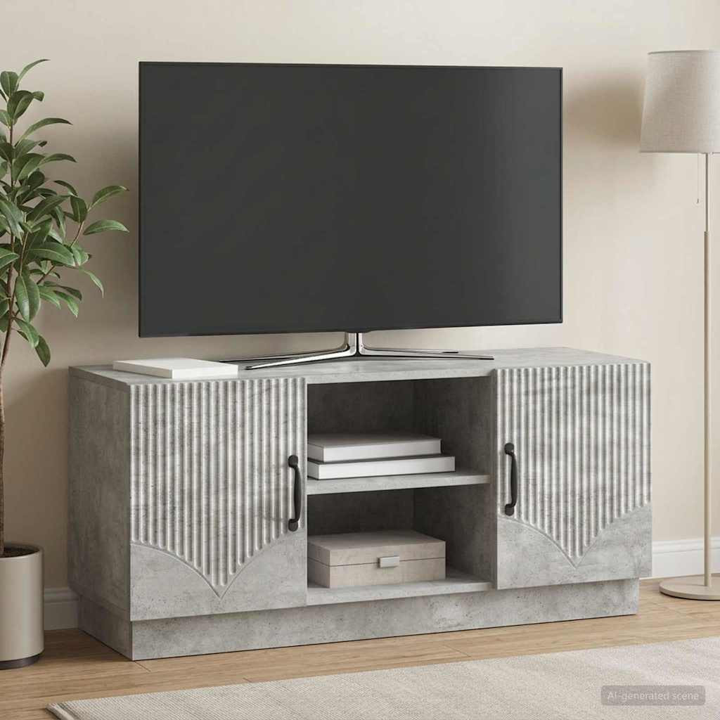 vidaXL TV-Schränk Betongrau 102 x 34,5 x 47 cm Holzwerkstoff