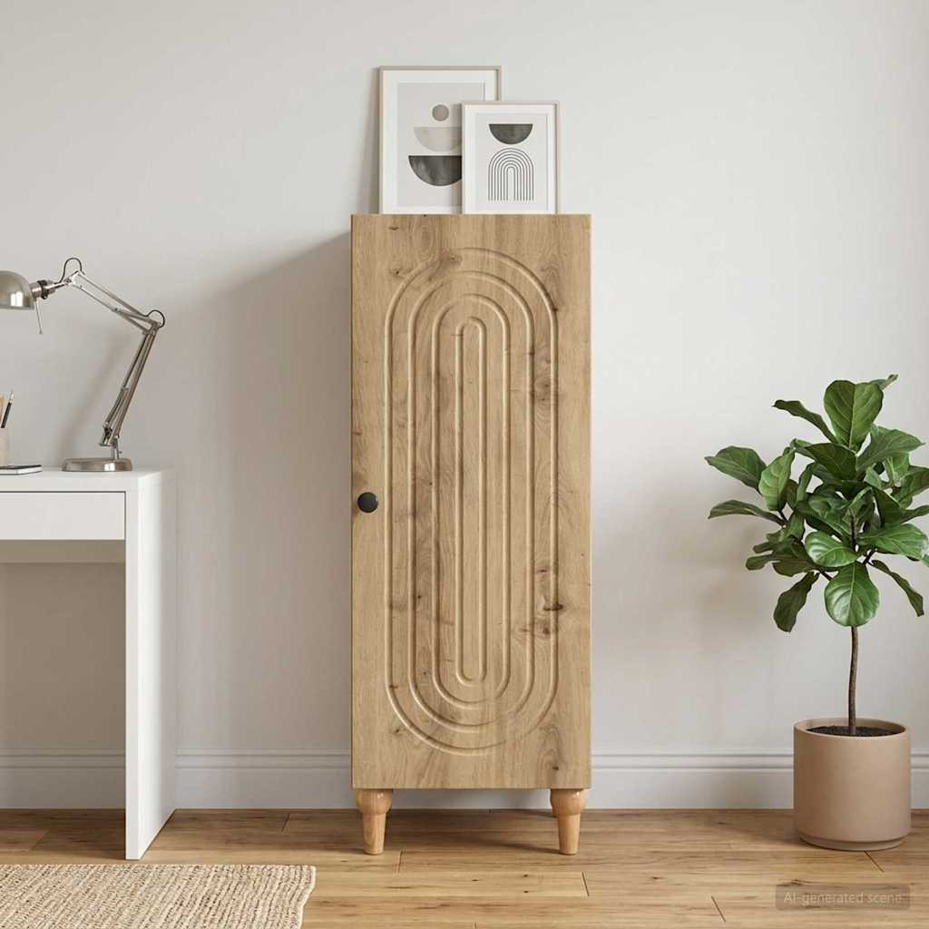 vidaXL Sideboard Artisan-Eiche 33 x 34,5 x 90 cm Holzwerkstoff